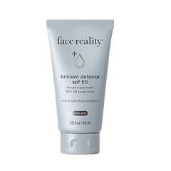 Face Reality Brilliant Defense SPF 50 acne-safe mineral sunscreen for all skin types