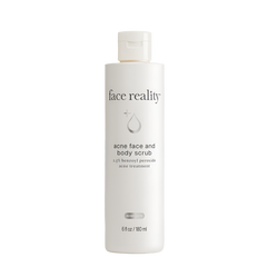 Face Reality Acne Face and Body Scrub with benzoyl peroxide for acne-prone skin